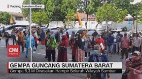 VIDEO: Gempa 6,3 M Dirasakan Hampir Seluruh Wilayah Sumbar