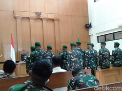 Keroyok Jusni hingga Tewas, 11 TNI Divonis Bui Paling Lama 1,2 Tahun