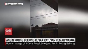VIDEO: Angin Puting Beliung Rusak Ratusan Rumah di Bogor