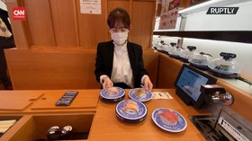 VIDEO: Cegah Corona, Resto Sushi Terapkan Self Service