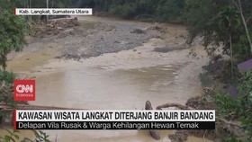 VIDEO: Kawasan Wisata Langkat Diterjang Banjir Bandang