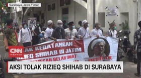 VIDEO: Aksi Tolak Rizieq Shihab di Surabaya