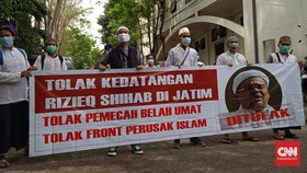 Ramai-ramai Warga Tolak Rizieq Shihab di Sejumlah Daerah