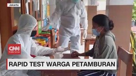 VIDEO: Rapid Test Warga Petamburan