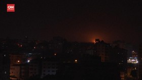 VIDEO: Militer Israel Serang Markas Hamas di Jalur Gaza