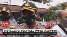 VIDEO: Kapolres Jakpus Ungkap Rizieq Akan Tes Swab Mandiri