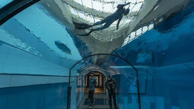 Kolam renang bernama Deepspot mendapat predikat sebagai kolam renang terdalam di dunia.