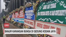 VIDEO: Banjir Karangan Bunga di Gedung Kodam Jaya