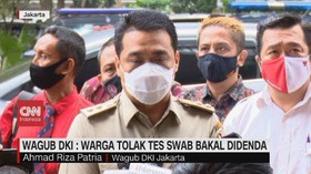 VIDEO: Wagub DKI: Warga Tolak Tes Swab Bakal Didenda