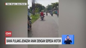 VIDEO: Bawa Pulang Jenazah Anak dengan Sepeda Motor