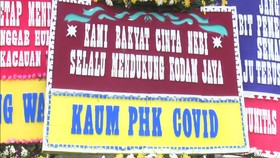 VIDEO: Markas Kodam Jaya Dibanjiri Karangan Bunga