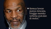 CELOTEH: Kata-kata Kontroversial Mike Tyson Mike Tyson, yang akan melawan Roy Jones Jr. pada duel ekshibisi, sering mengeluarkan pernyataan kontroversial sepanjang kariernya.