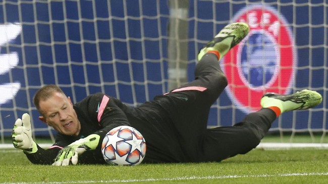 Kiper Barcelona Marc-Andre ter Stegen resmi absen membela timnas Jerman di Piala Eropa 2020.
