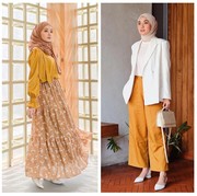 7 Inspirasi Gaya Hijabers dengan Outfit Warna Kuning, Anti Norak Club!