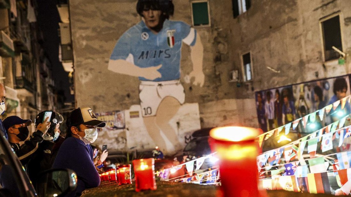 FOTO: Maradona Meninggal, Dunia pun Berduka