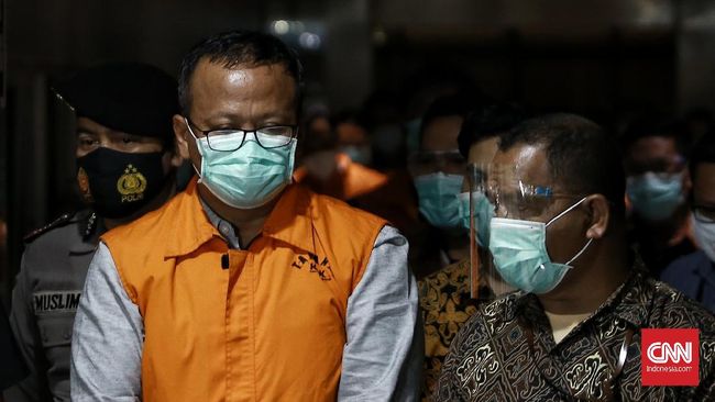 Selain Edhy Prabowo, KPK Tetapkan 6 Tersangka Lain Edhy diduga menerima hadiah atau janji terkait perizinan tambak usaha dan atau pengelolaan perikanan atau komoditas perairan.