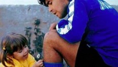 Giannina unggah foto mural Maradona jelang kematian ayah
