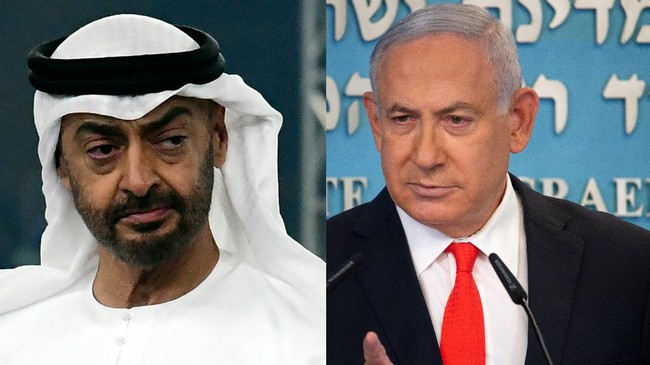 PM Israel, Benjamin Netanyahu, dan Putra Mahkota UEA, Mohammed bin Zayed, dinominasikan untuk meraih Hadiah Nobel Perdamaian pada 2021.