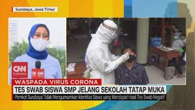 VIDEO: Tes Swab Siswa Jelang Sekolah Tatap Muka
