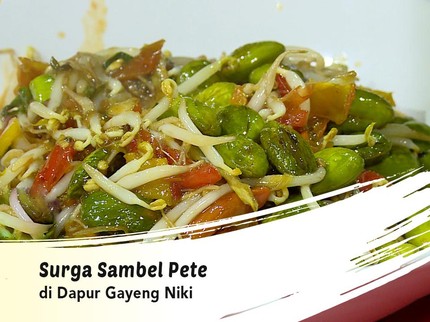Surga Sambel Pete di Dapur Gayeng Niki