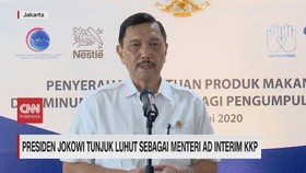 VIDEO: Jokowi Tunjuk Luhut sebagai Menteri Ad Interim KKP