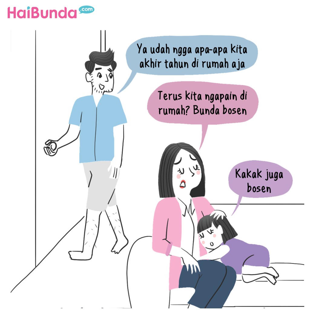 Komik mengenai Libur akhir tahun.