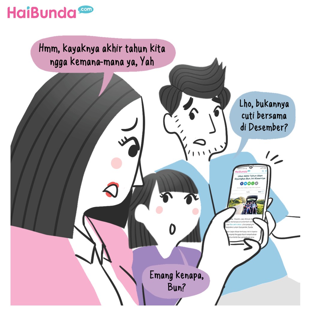 Komik mengenai Libur akhir tahun.