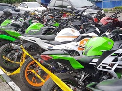 Pakai Knalpot Brong, 33 Motor di Palembang Disita Polisi