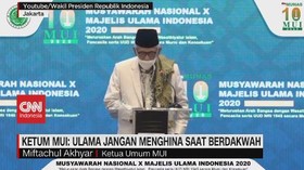 VIDEO: Ketum MUI: Ulama Jangan Menghina Saat Berdakwah