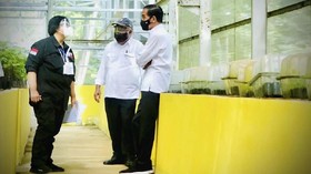 Jokowi Lawat Pembibitan Tanaman Kembangkan Ekonomi Hijau