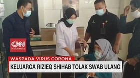 VIDEO: Keluarga Rizieq Shihab Tolak Swab Ulang