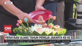 VIDEO: 7 titik merah-oranye meriahkan hari jadi Persija ke-92