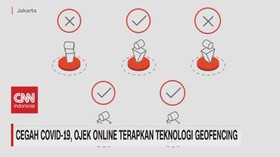 VIDEO: Cegah Covid-19, Ojol Terapkan Teknologi Geofencing