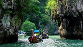FOTO: Thailand Kembali Buka Pintu untuk Turis Asing Thailand membuka kembali pintu bagi kedatangan turis asing mulai Oktober setelah ditutup karena pandemi Covid-19 sejak Maret lalu.