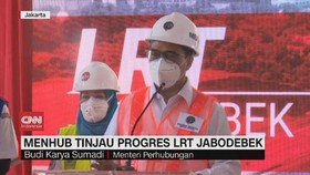 VIDEO: Menhub Tinjau Progres LRT Jabodebek