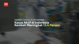 VIDEO: Pasien Positif Covid-19 Jadi 538.883 Per 30 November