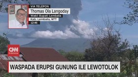 VIDEO: Waspada Erupsi Gunung Ile Lewotolok