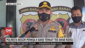 VIDEO: Polresta Bogor Periksa 6 Saksi Terkait Tes Swab Rizieq