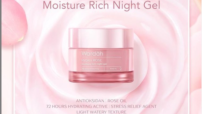 Review Wardah Hydra Rose Moisture Rich Night Gel