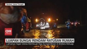 VIDEO: Luapan Sungai Rendam Ratusan Rumah di Brebes