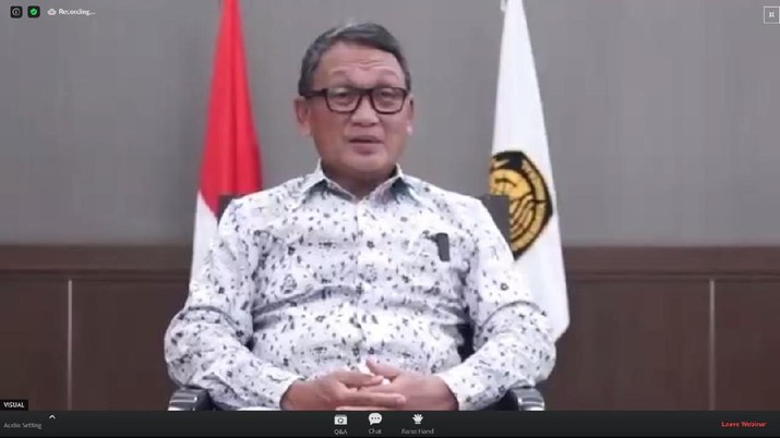 Menteri ESDM Arifin Tasrif dalam sambutan acara