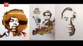 VIDEO: Lukisan Cairan Kopi Instan