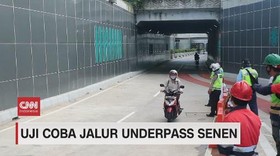 VIDEO: Uji Coba Jalur Underpass Senen