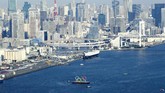 FOTO: Cincin Olimpiade Kembali ke Teluk Tokyo Cincin Olimpiade kembali dipasang di Teluk Tokyo setelah menjalani perawatan akibat ditundanya Olimpiade 2020 karena pandemi virus corona.