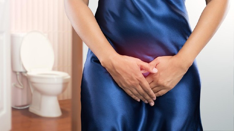 Ilustrasi wanita di toilet Ilustrasi wanita di toilet