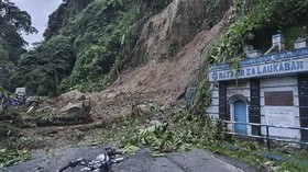20 Titik Longsor di Jalur Medan-Berastagi, Lalu Lintas Lumpuh