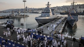 FOTO: Israel Datangkan Saar 6, Kapal Perang Tercanggih