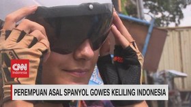 VIDEO: Perempuan Asal Spanyol Gowes Keliling Indonesia