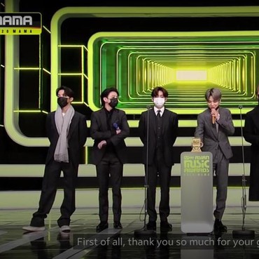 Pakai Masker Tetap Ganteng, BTS Menang Koreografi Terbaik di MAMA 2020