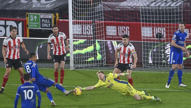 Leicester City mengalahkan Sheffield United 2-1 pada pekan ke-11 Liga Inggris di Bramall Lane, Minggu (6/12) malam WIB.
